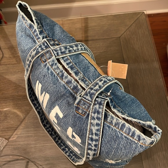 American Eagle Distressed Denim Tote New with Tags - Picture 7 of 16